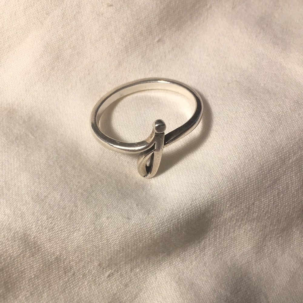 James Avery Ring J initial